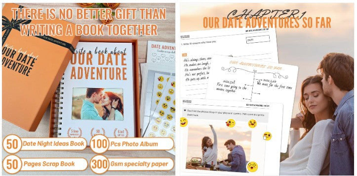 Write A Book About Our Date Adventure-6in1 Gift Set