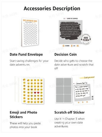 Write A Book About Our Date Adventure-6in1 Gift Set