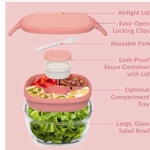 Bentgo Glass All-in-One Salad Container