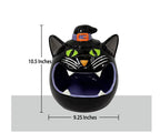 Member's Mark Pre-Lit Ceramic Cat Halloween Candy Bowl