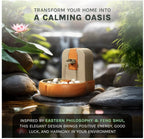 Purrvana Cat Water Fountain – Eco-Friendly Zen Cat Fountain with Feng Shui Design