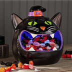 Member's Mark Pre-Lit Ceramic Cat Halloween Candy Bowl