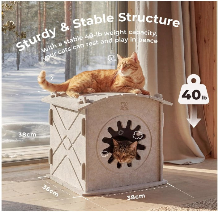 Apasiri Cat Houses for Indoor Cats