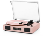 DANFI RETRO LIFESTYLE VINTAGE BLUETOOTH TURNTABLE (PINK)