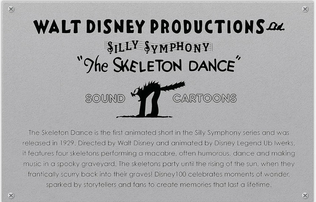 Disney Presents Silly Symphonies Skeleton Dance Collectible Plush Stuffed Doll