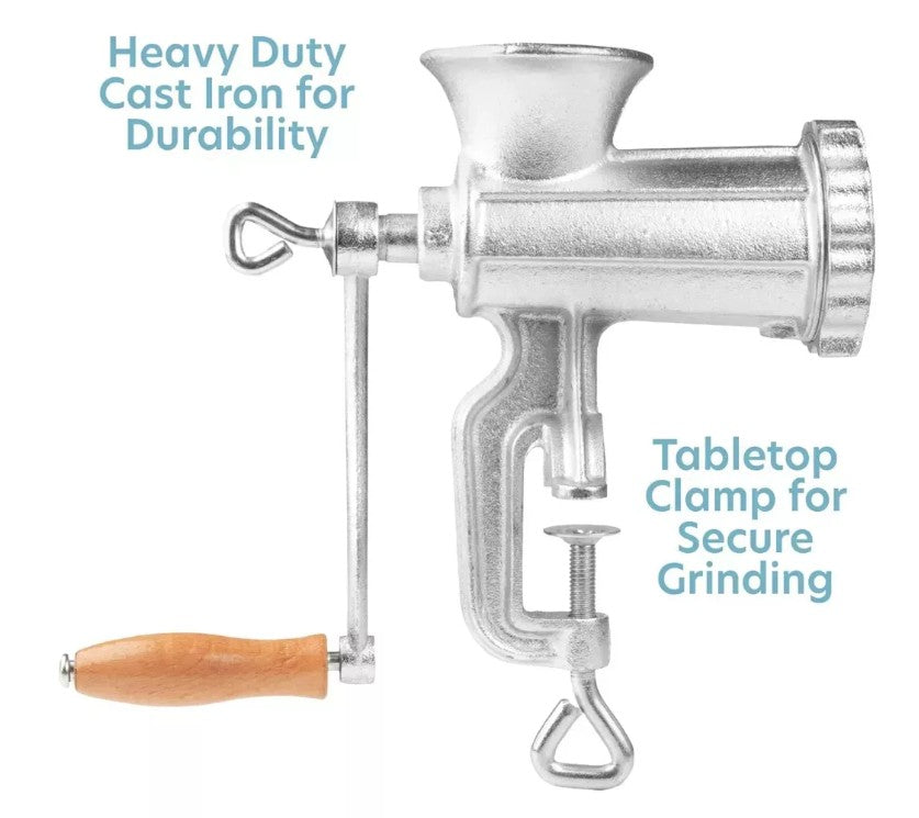 CUCINA PRO Cast Iron Table Mount Meat Grinder