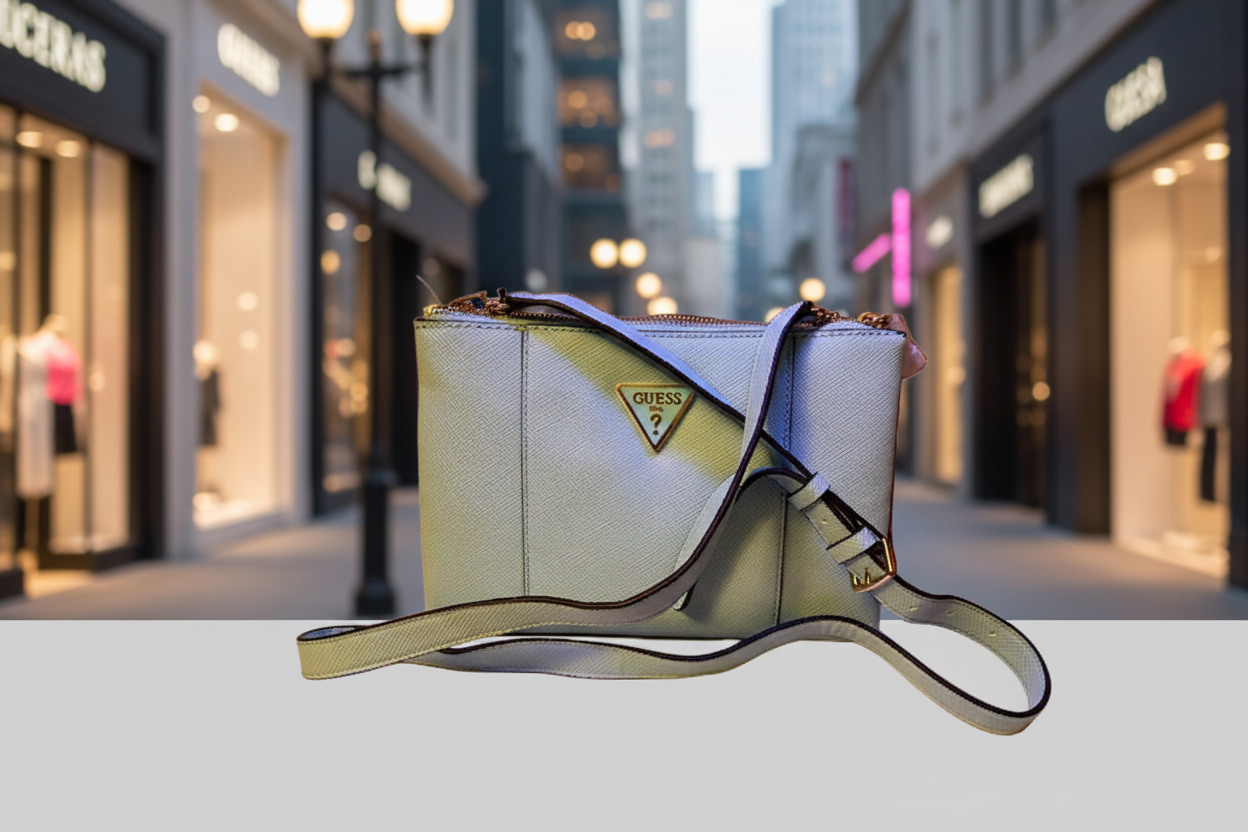 Guess Noelle Double Zip Crossbody Handbag