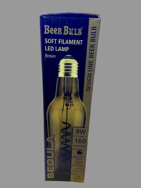 LED Beer Bulb – Brown E26 base 8W 1800K dimmable