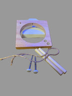 Bamboo Bird Feeder (set of 2)  and plastic 12 inch tube feeder.