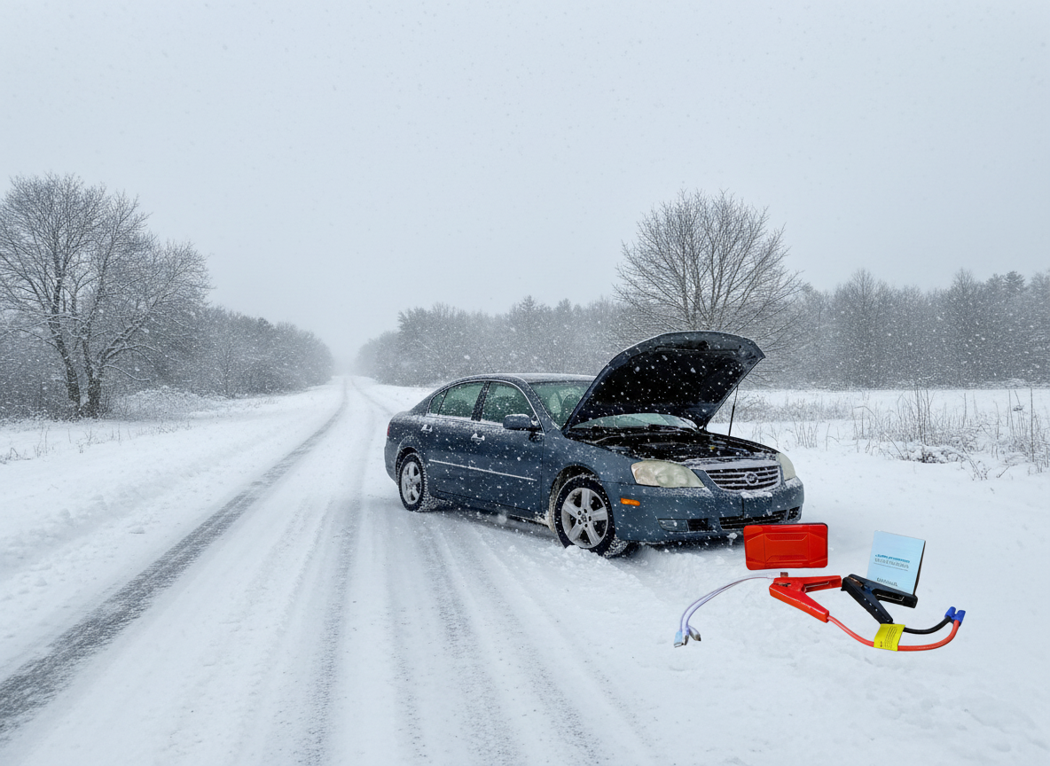 Portable Multi-Function Car Vehicle Jump Starter Power Bank Booster Red