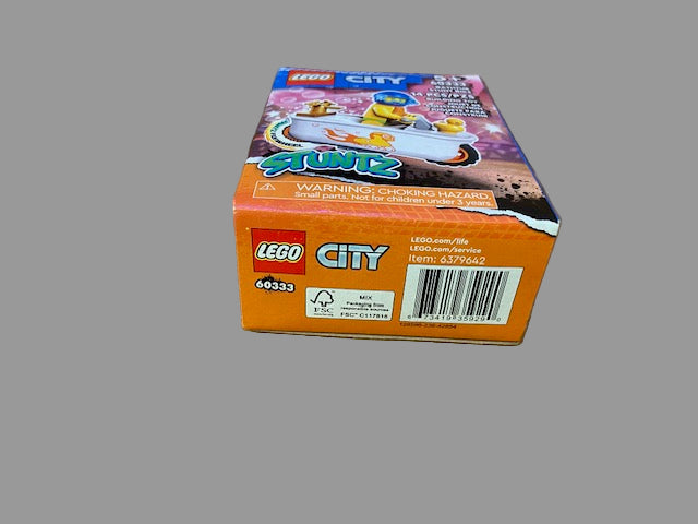 LEGO 60333 City Stuntz Bathtub Stunt Bike Set with Flywheel Duck Minifigure