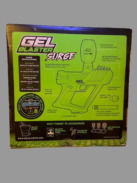 Gel Blaster SURGE , Electric Green, Water-Based Gellet Blaster