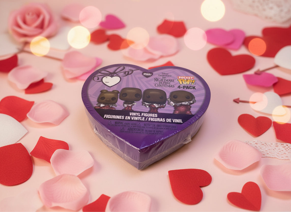 Disney Tim Burton Nightmare Before Christmas Pocket Pop Funko 4 Pack New Sealed