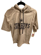 NFL Dallas Cowboys Combine Training Men's Short Sleeve Hoodie in Grey - Small