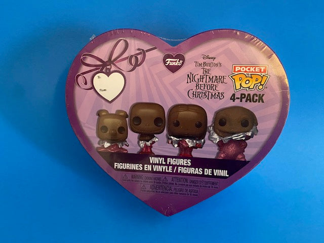 Funko Pocket Pop! The Nightmare Before Christmas Valentine's Box 4Pack Chocolate Vinyl Figures
