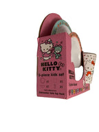 Hello Kitty Sanrio Dinnerware Sets for Kids, 5 Pc Tableware
