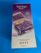 BENTGO- 2 piece snap and go kid's lunch set. (purple- Unicorn)