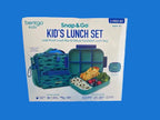 BENTGO- SNAP AND GO KIDS'S LUNCH SET- (TEAL-SHARK)