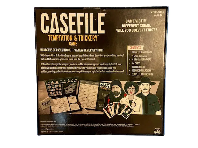 Case file- Temptation & Trickery Game.