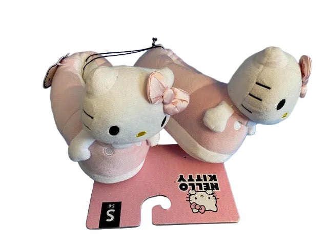 HELLO KITTY SLIPPERS- (SMALL 5-6)
