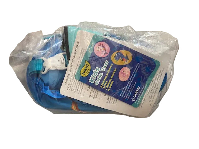 Chriffer Kids Swim Vest Life Jacket -Blue/Shark