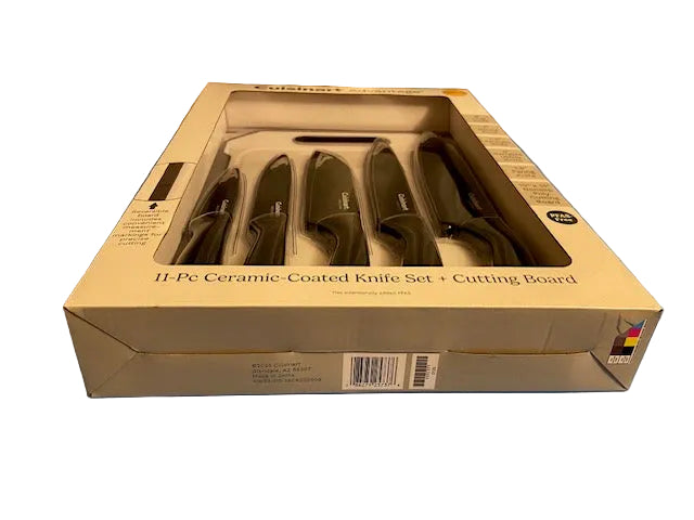Cuisinart Advantage Knife Set, 11-Piece, Ceramic-Coated with Cutting Board