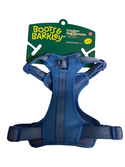 Boots & Barkley Reflective + Comfort Dog Harness - (BLUE- M EDIUM)