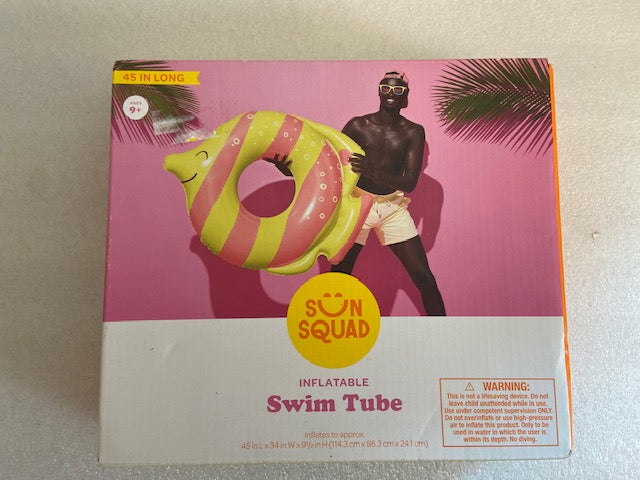 SUN SQUAD SWIM TUBE AND LOUNGE CHAIR