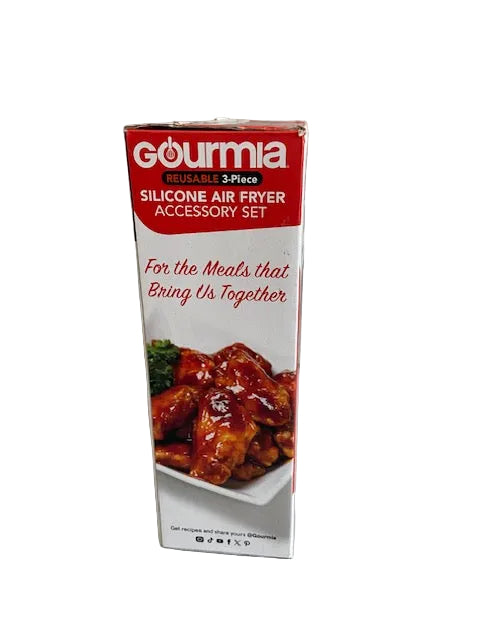 Gourmia  Reusable 3-Piece Silicone Air Fryer Accessory Set