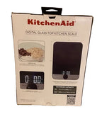 KitchenAid 11lb Digital Glass Top Kitchen and Food Scale