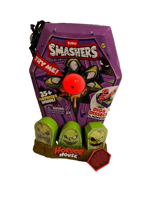 ZURU Smashers Mega Horror House , Interactive Toy 35 Surprises Lights Up