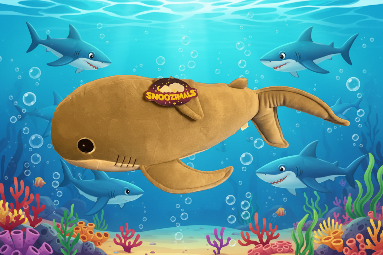 Snoozimals 20" Shark Plush