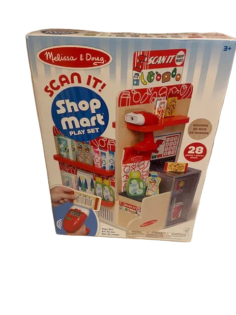 Melissa & Doug Shop Mart Play Set With Electronic Scanner And Wooden Play Food To Scan