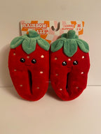 RAINBOW DAZE STRAWBERRY SLIPPERS ( MED 7/8)