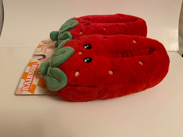RAINBOW DAZE STRAWBERRY SLIPPERS ( MED 7/8)