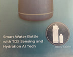 Water H Smart Water Bottle 18oz with TDS sensing and AI technology (Magnetite Blue)