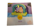 SUN SQUAD INFLATABLE CABANA AND GIANT HAMBURGER
