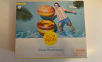 SUN SQUAD INFLATABLE CABANA AND GIANT HAMBURGER