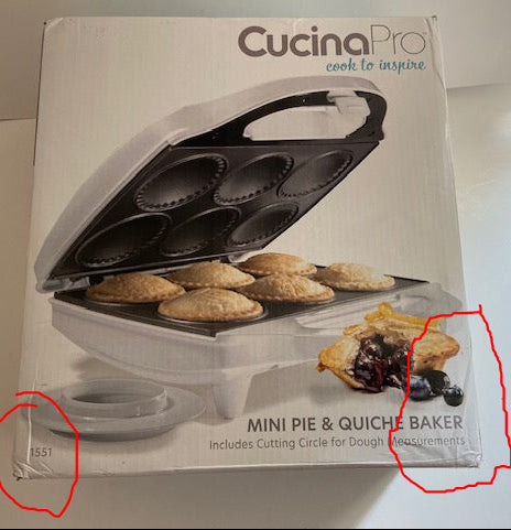 Cucina Pro Mini Pie & Quiche Maker-