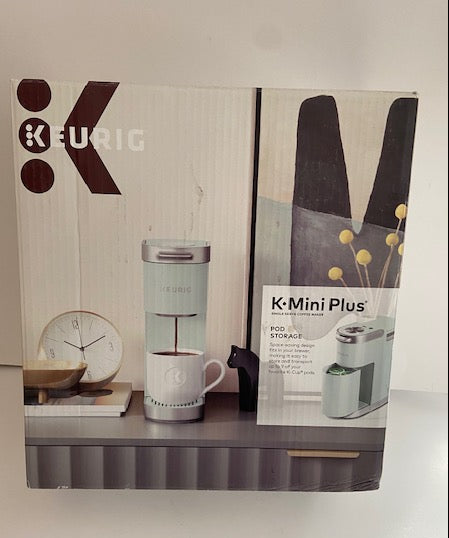 Keurig K-Mini Plus Single Serve K-Cup Pod Coffee Maker,  Misty Green