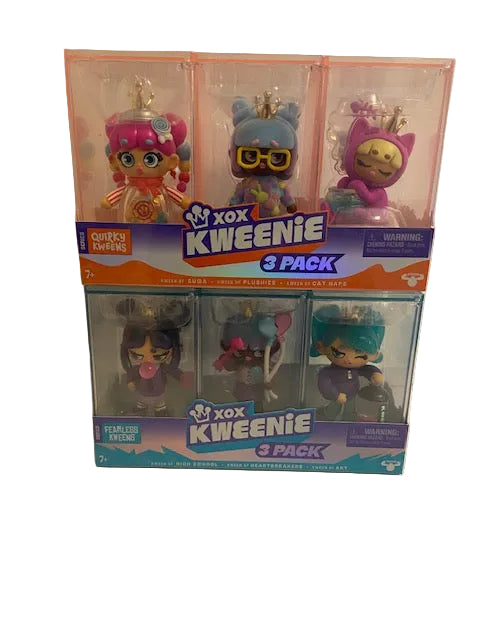 XOX Kweenie 3-Pack Quirky and 3-pack Fearless Collectible Dolls