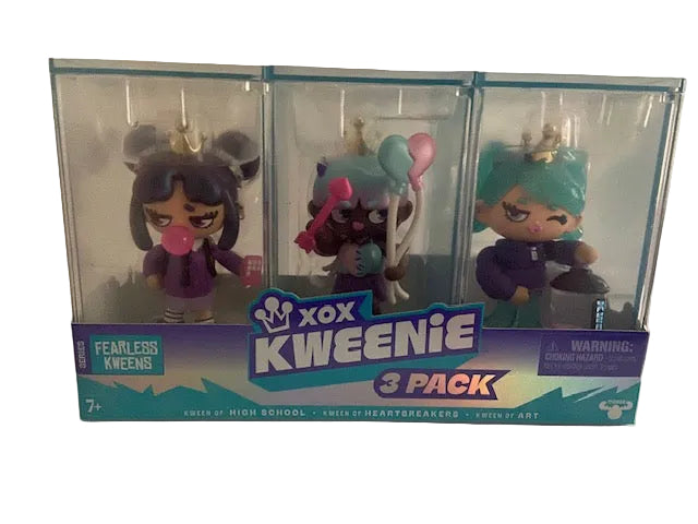 XOX Kweenie 3-Pack Quirky and 3-pack Fearless Collectible Dolls