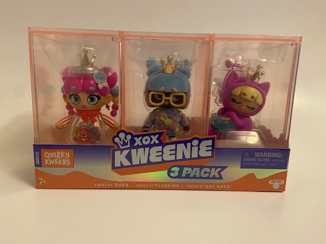 XOX Kweenie 3-Pack Quirky and 3-pack Fearless Collectible Dolls
