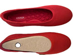 VIVAIA-Round-Toe Walking Flats (Claire Walker)
