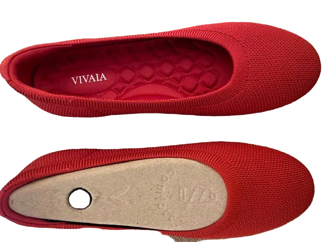 VIVAIA-Round-Toe Walking Flats (Claire Walker)