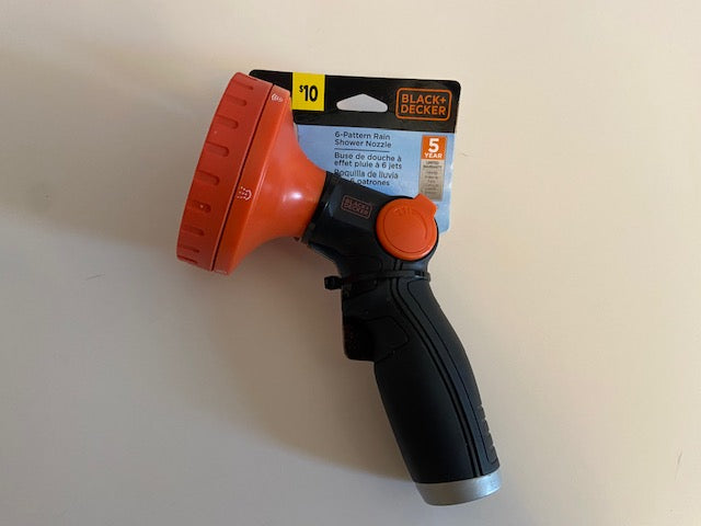 BLACK AND DECKER HOSE NOZZELS- Thumb Lever Control (SET OF 3)