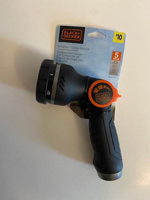 BLACK AND DECKER HOSE NOZZELS- Thumb Lever Control (SET OF 3)