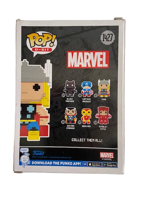 FUNKO POP-8-BIT THOR 1427, DR STRANGE 1428, IRON MAN 1429, SCARLET WITCH 1430-