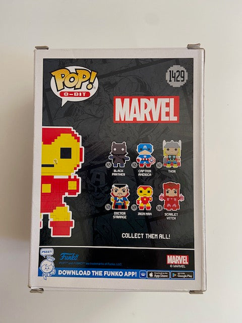 FUNKO POP-8-BIT THOR 1427, DR STRANGE 1428, IRON MAN 1429, SCARLET WITCH 1430-