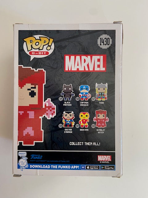 FUNKO POP-8-BIT THOR 1427, DR STRANGE 1428, IRON MAN 1429, SCARLET WITCH 1430-